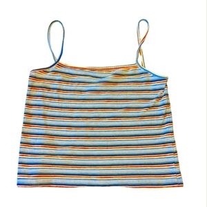 Brandy Melville multi-colored tank crop top